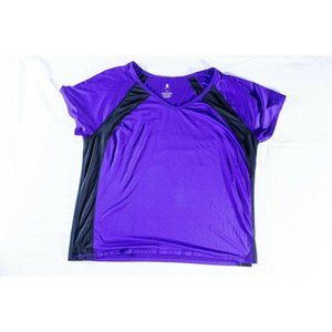 B Active Womens Sz 22/24 tshirt Purple Athletic
